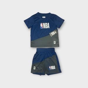 NBA Blue Gray Top & Bottom Matching Set